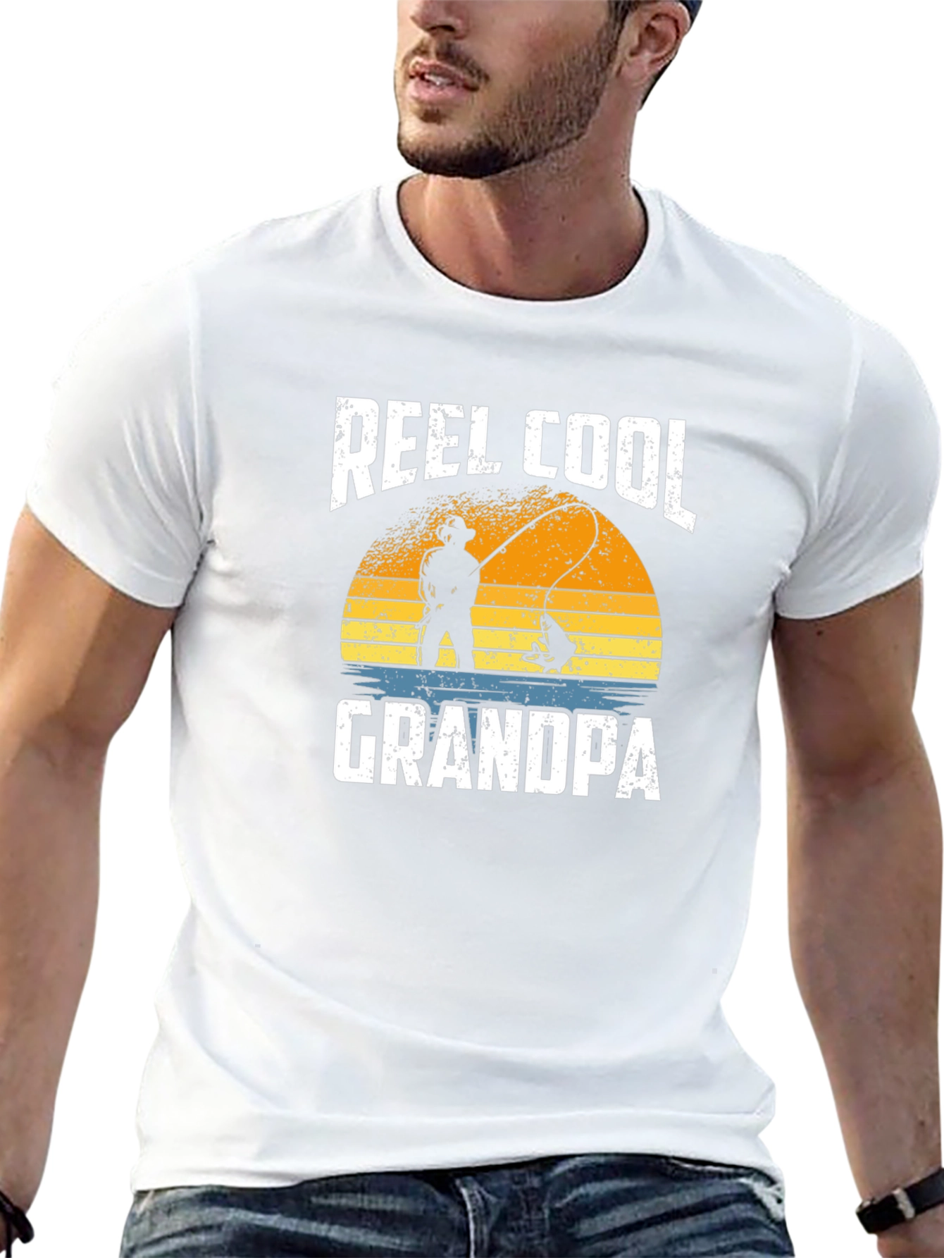 Reel Cool Grandpa Fishing T-Shirt