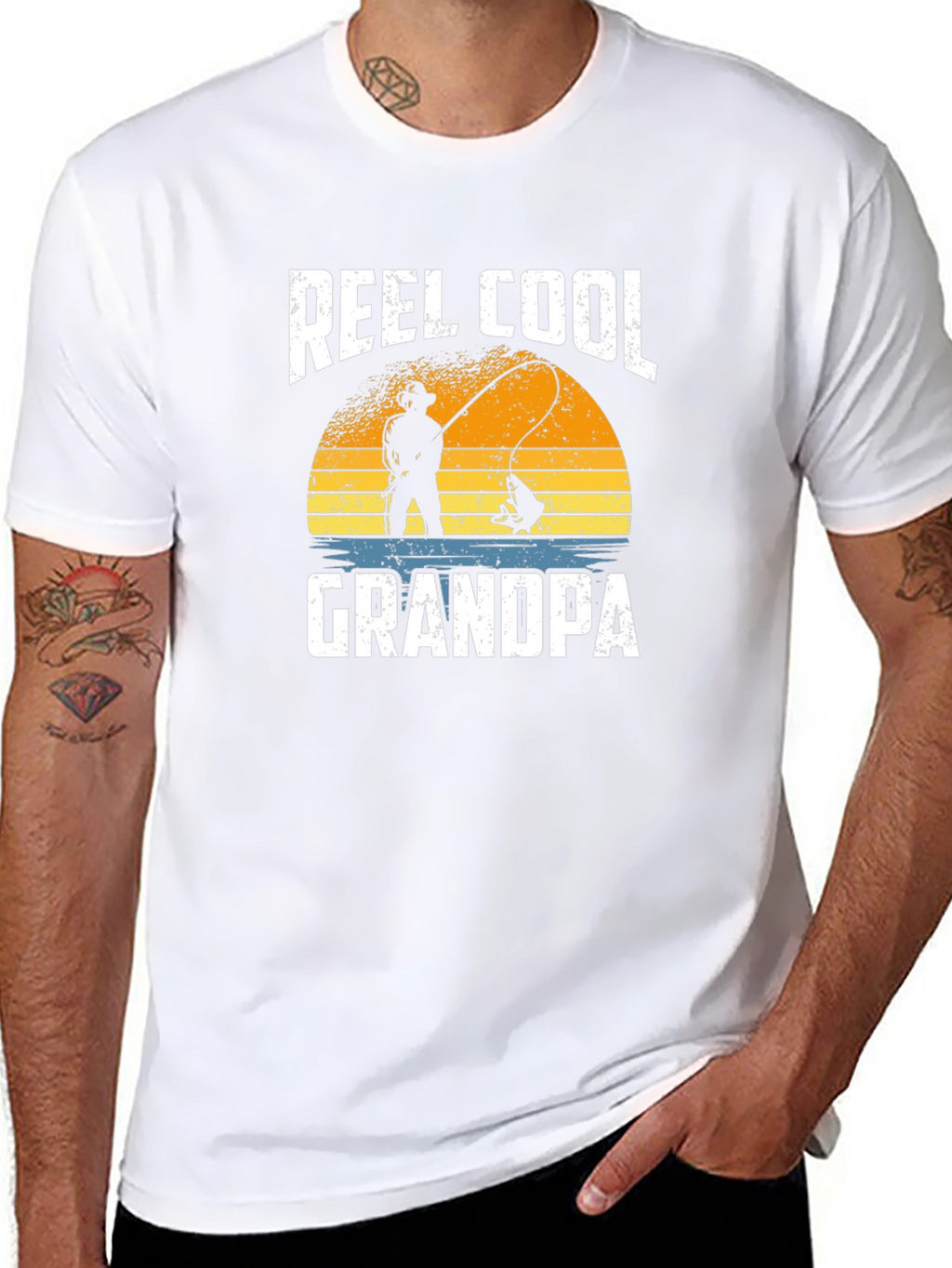 Reel Cool Grandpa Fishing T-Shirt