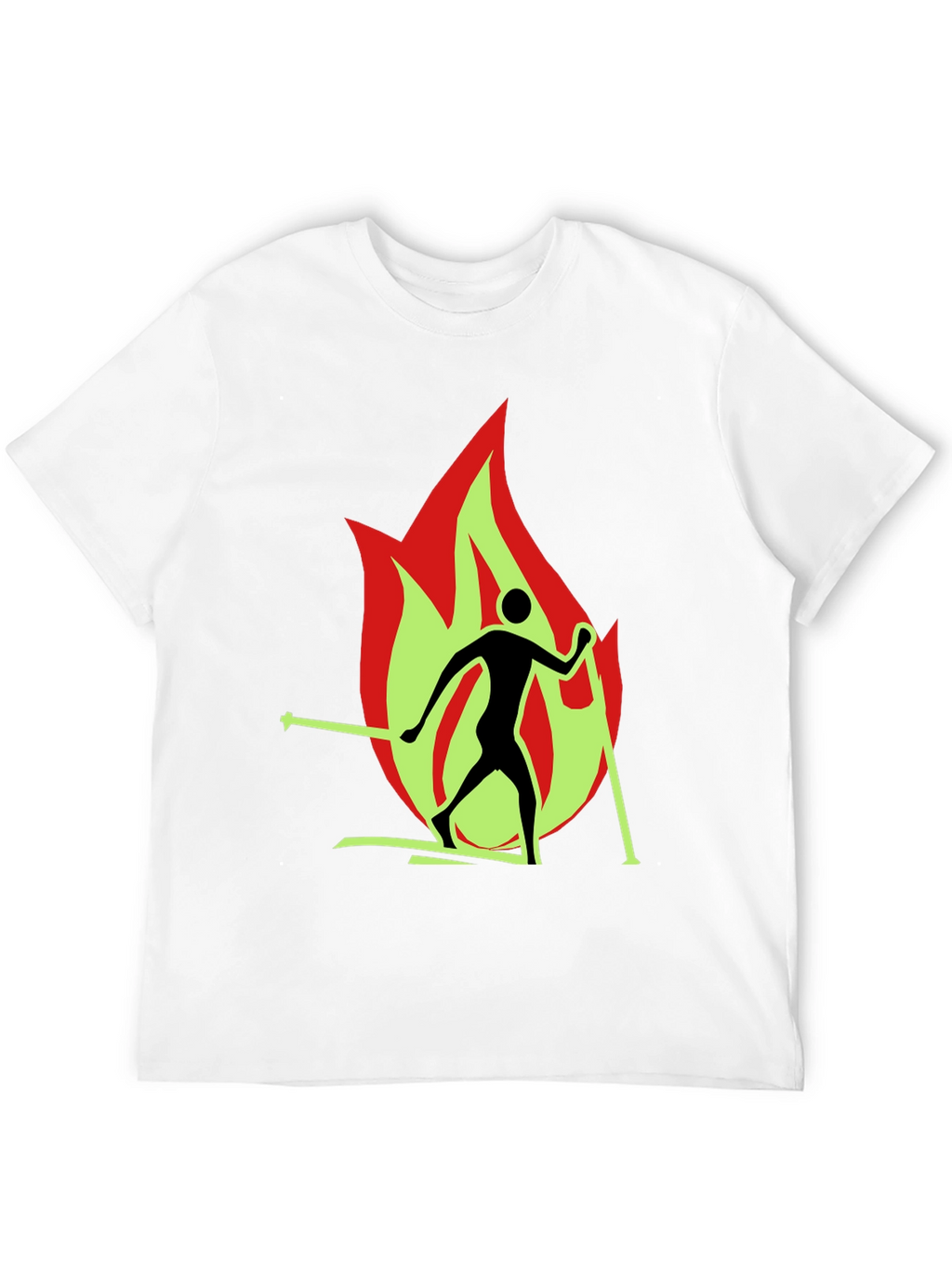 Flame Skiing T-Shirt