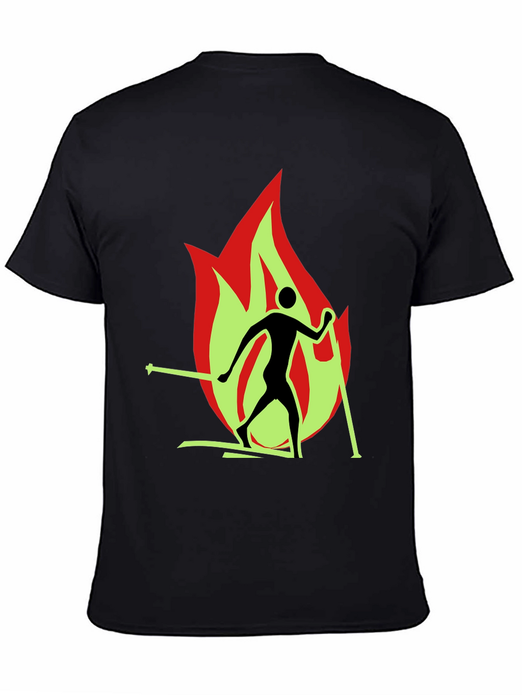 Flame Skiing T-Shirt