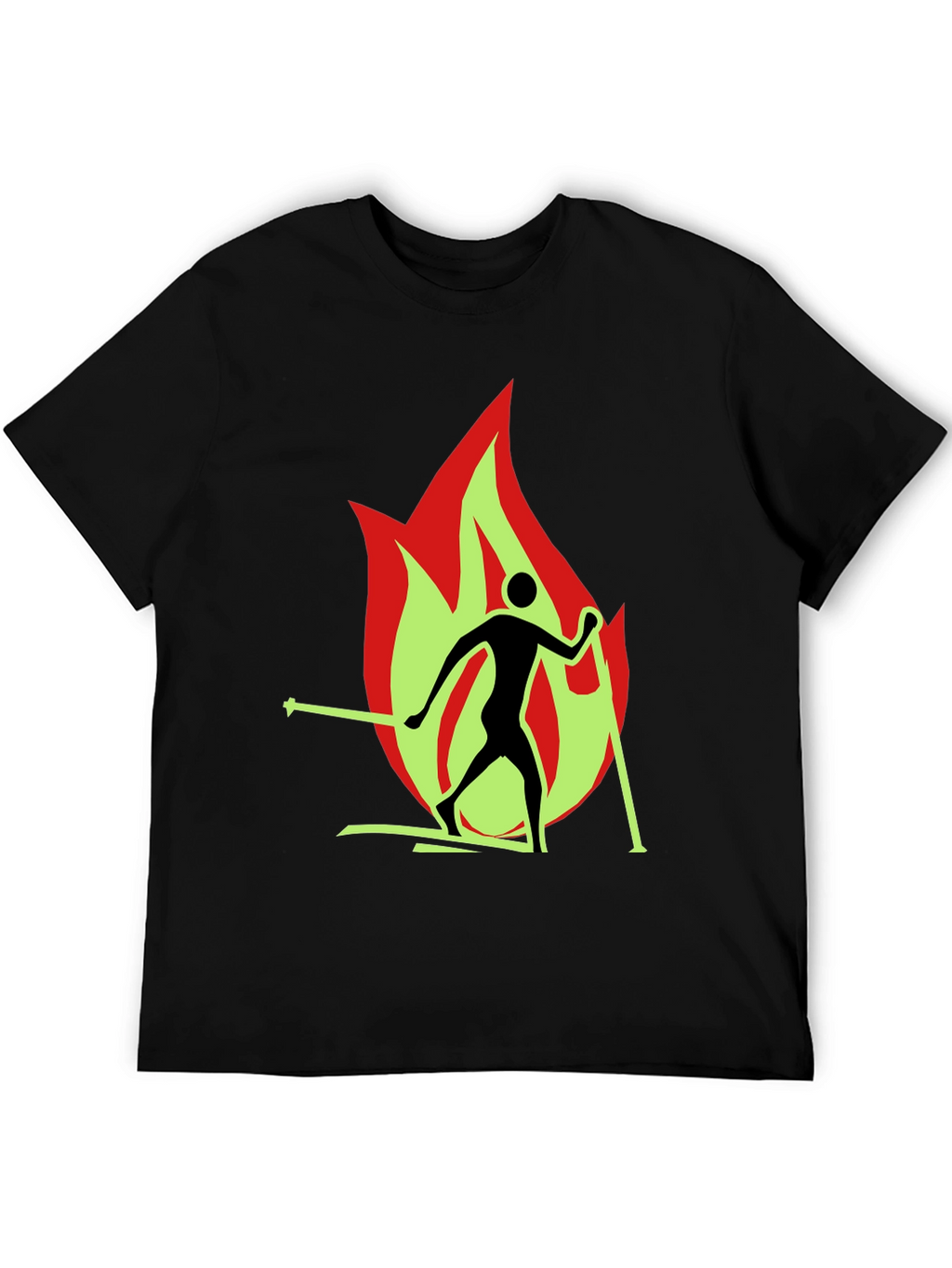 Flame Skiing T-Shirt