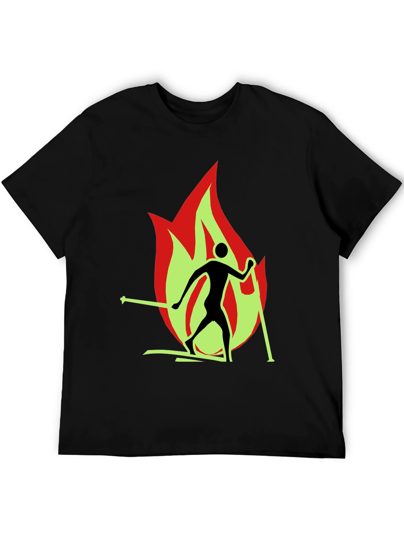 Flame Skiing T-Shirt