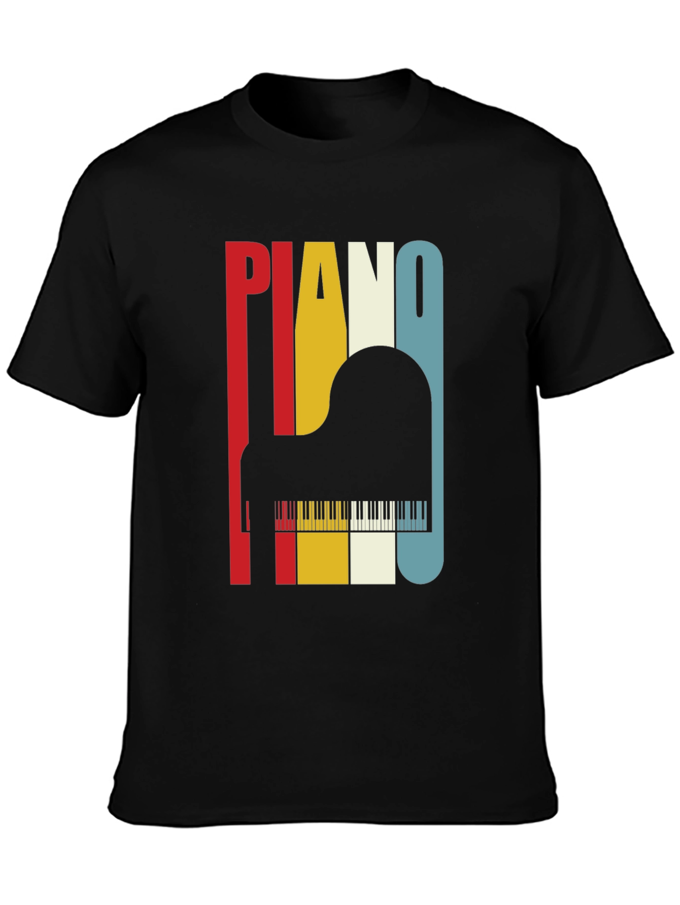 Retro Piano T-Shirt - Musical Instrument Tee