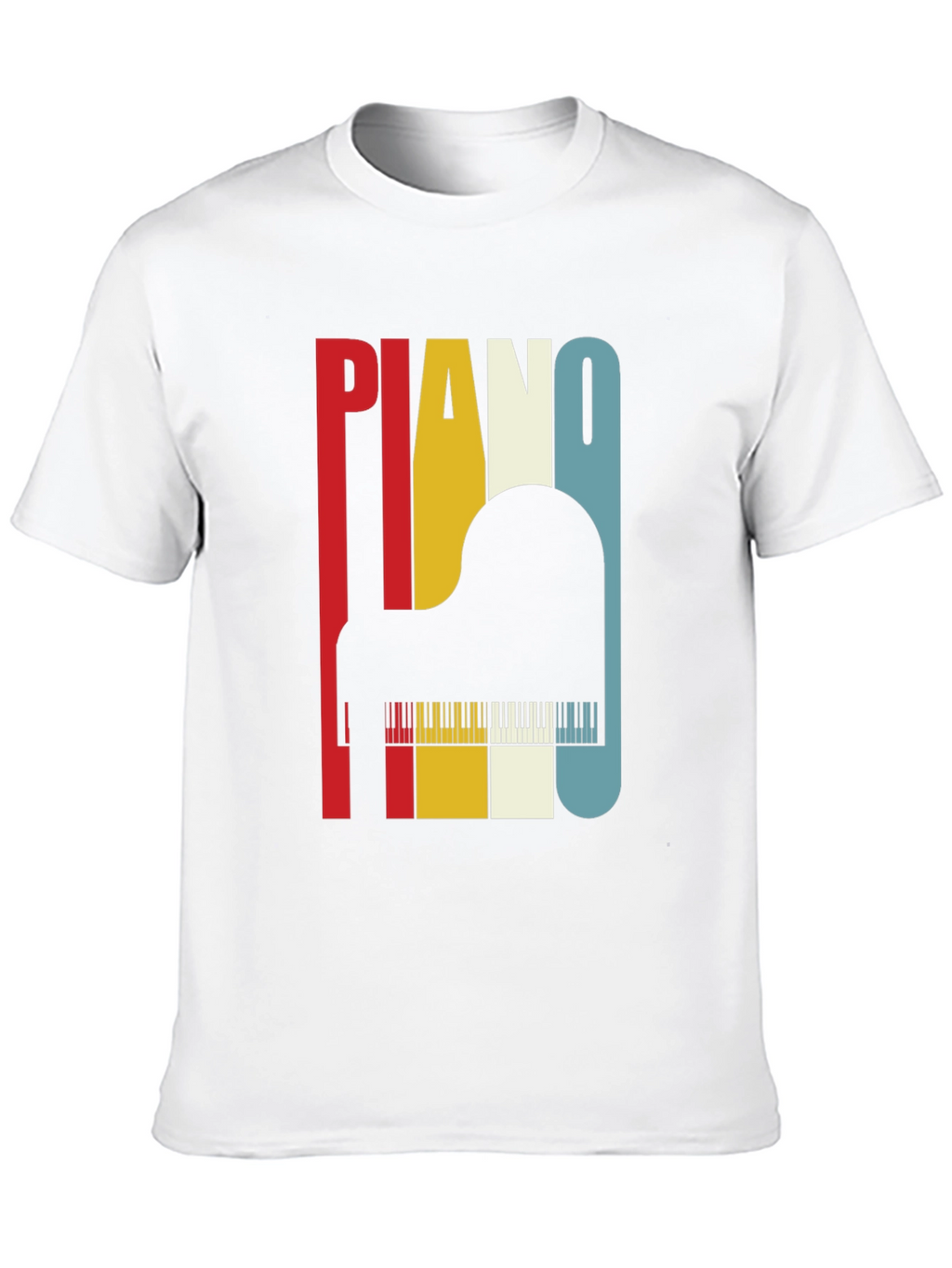 Retro Piano T-Shirt - Musical Instrument Tee