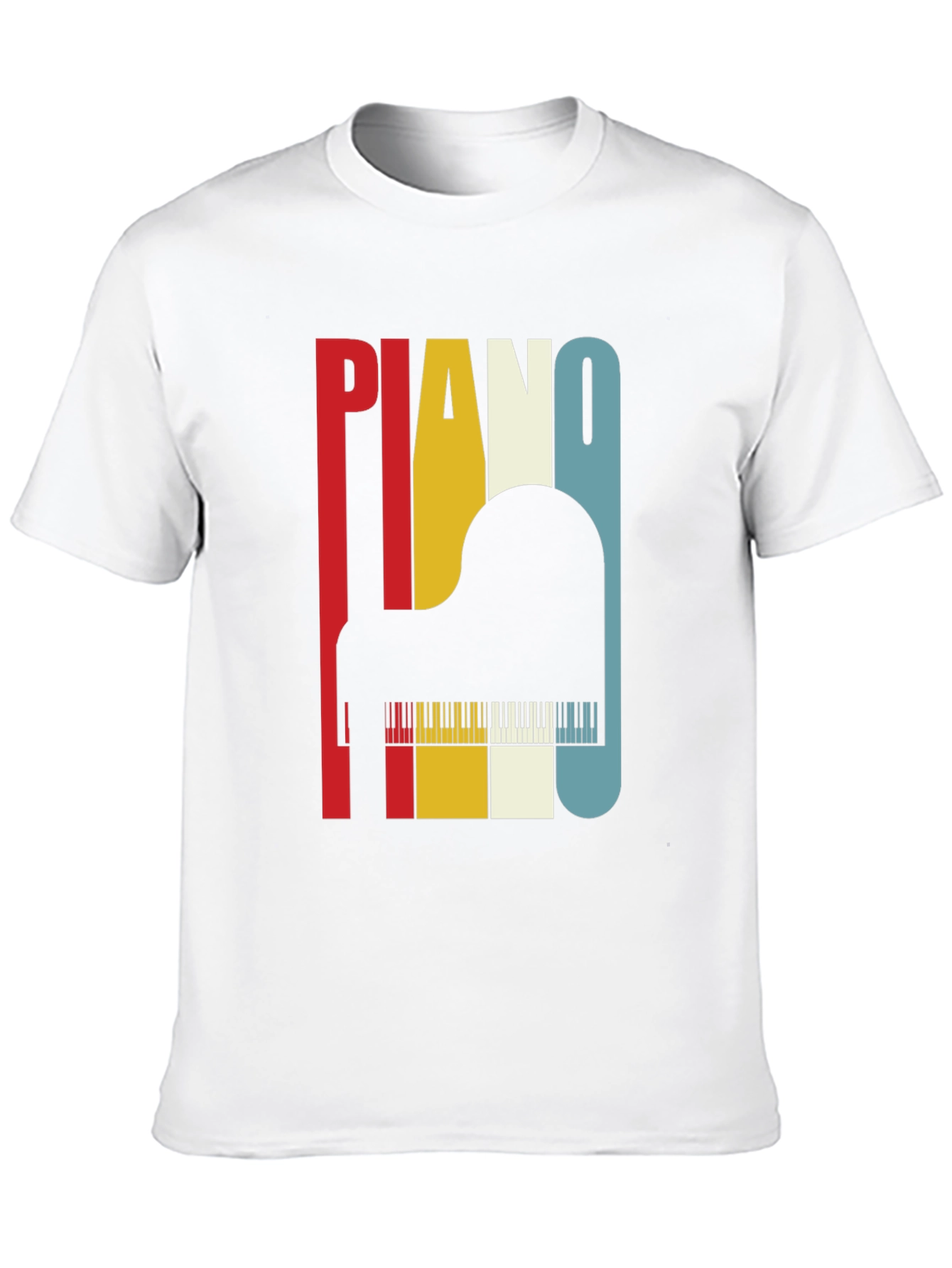 Retro Piano T-Shirt - Musical Instrument Tee