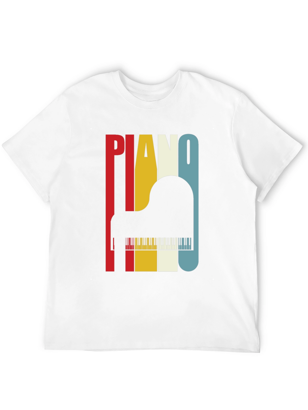 Retro Piano T-Shirt - Musical Instrument Tee