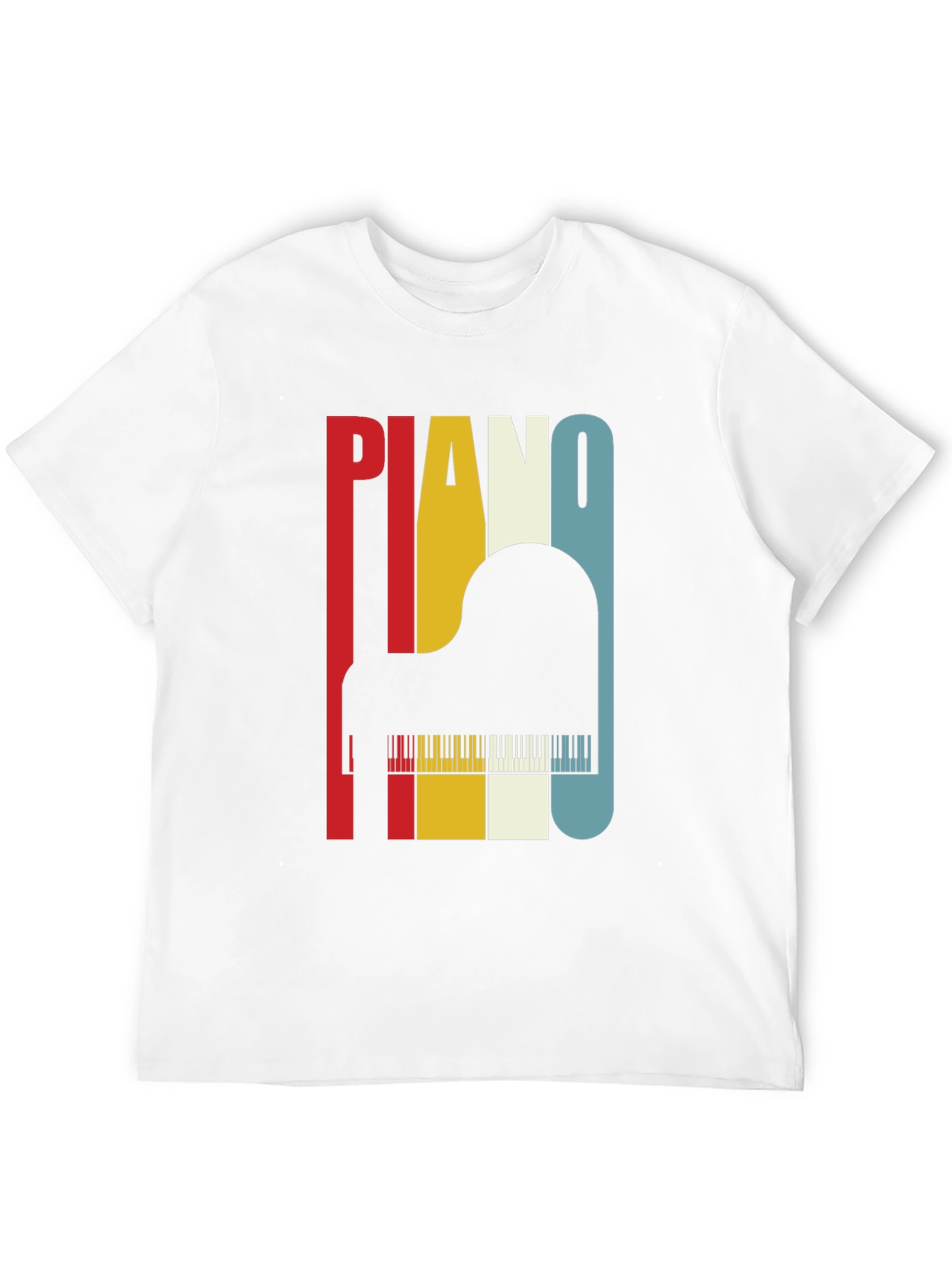Retro Piano T-Shirt - Musical Instrument Tee