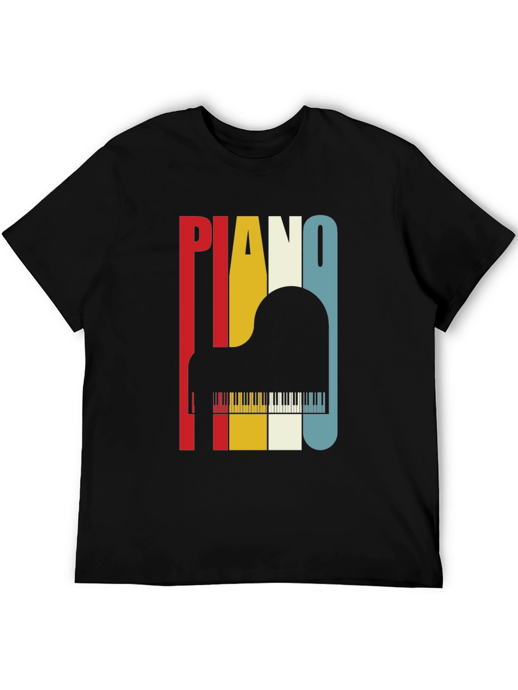Retro Piano T-Shirt - Musical Instrument Tee