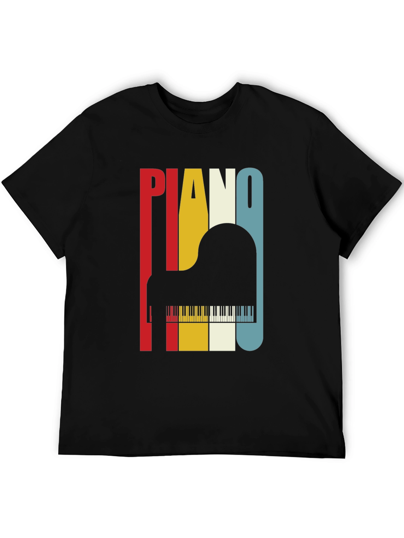 Retro Piano T-Shirt - Musical Instrument Tee