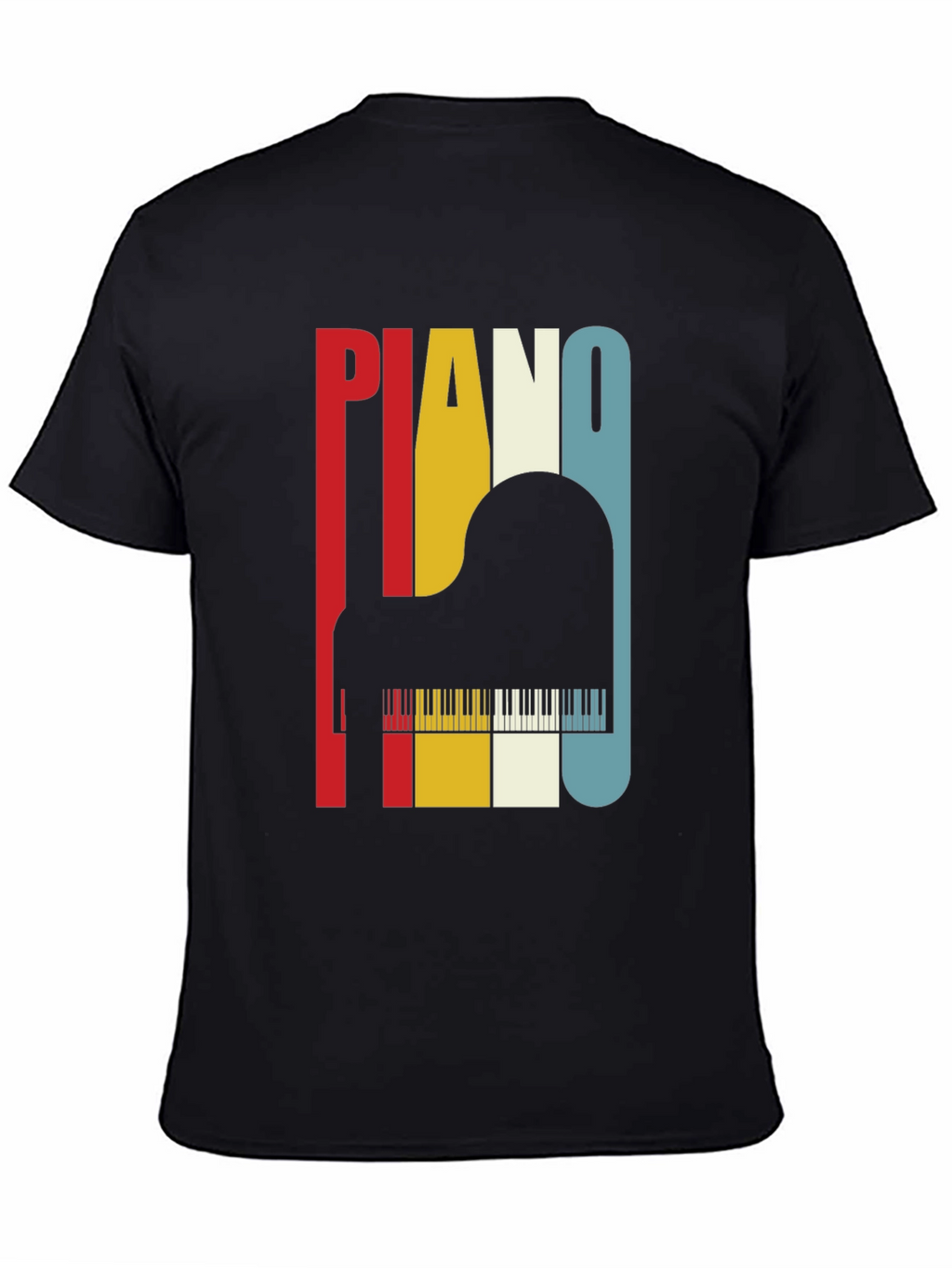 Retro Piano T-Shirt - Musical Instrument Tee