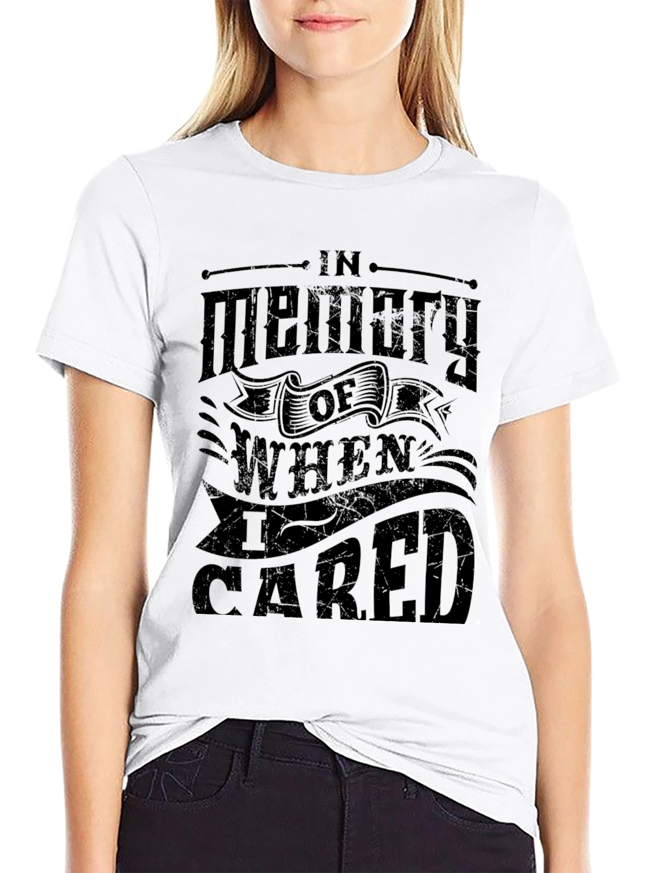 In Memory Of When I Cared Graphic T-Shirt