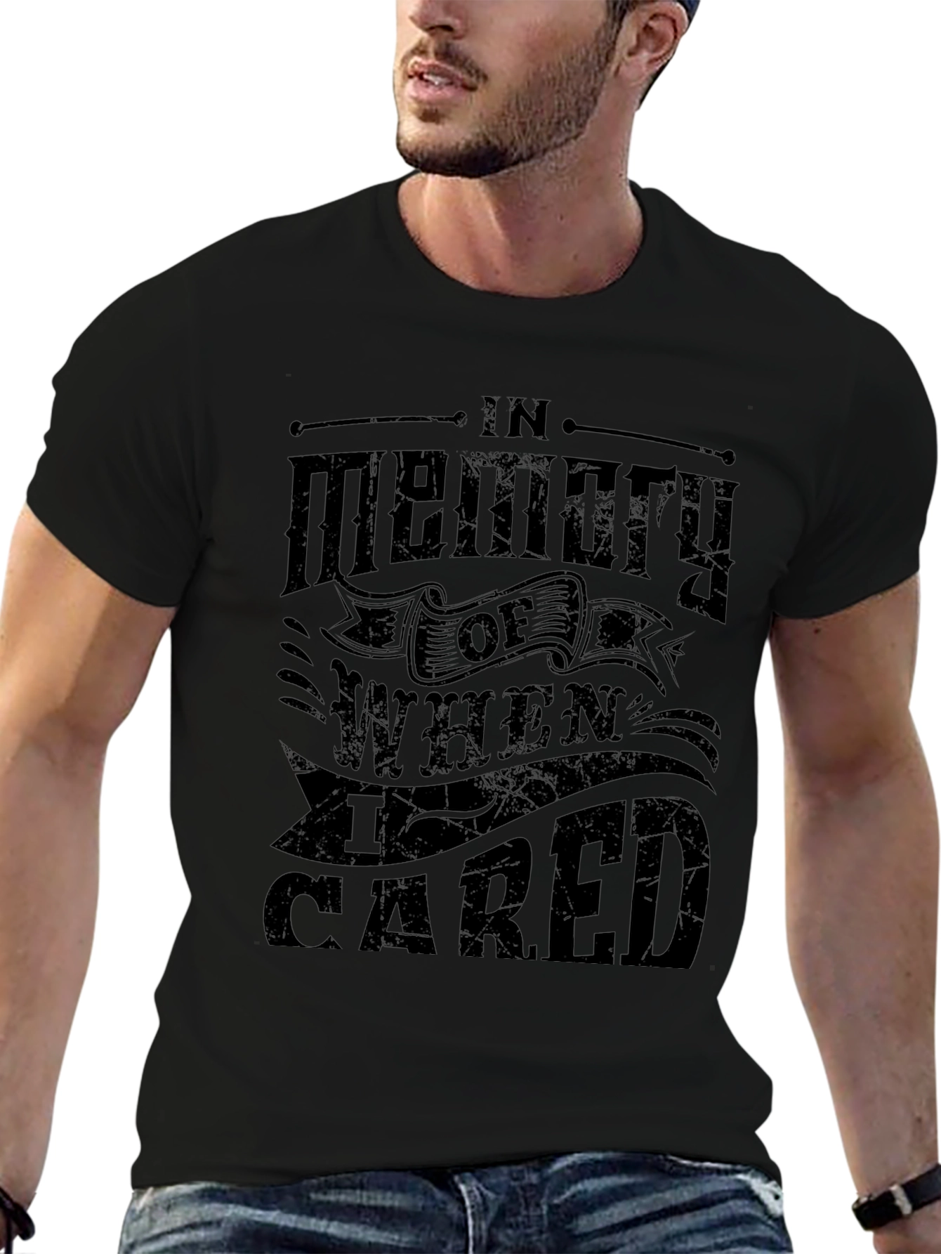 In Memory Of When I Cared Graphic T-Shirt