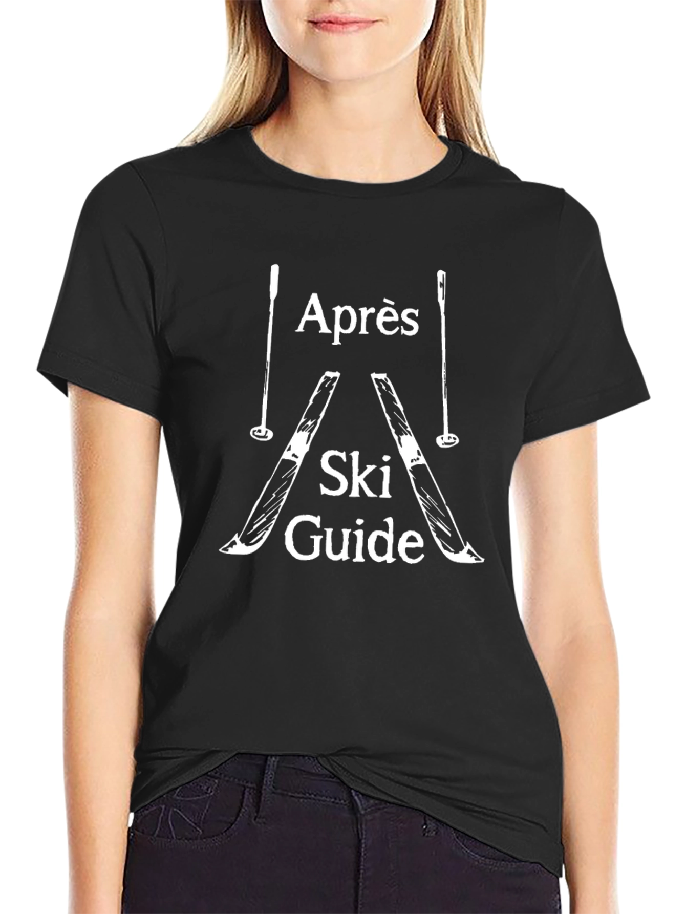 Après Ski Guide Graphic T-Shirt - Black