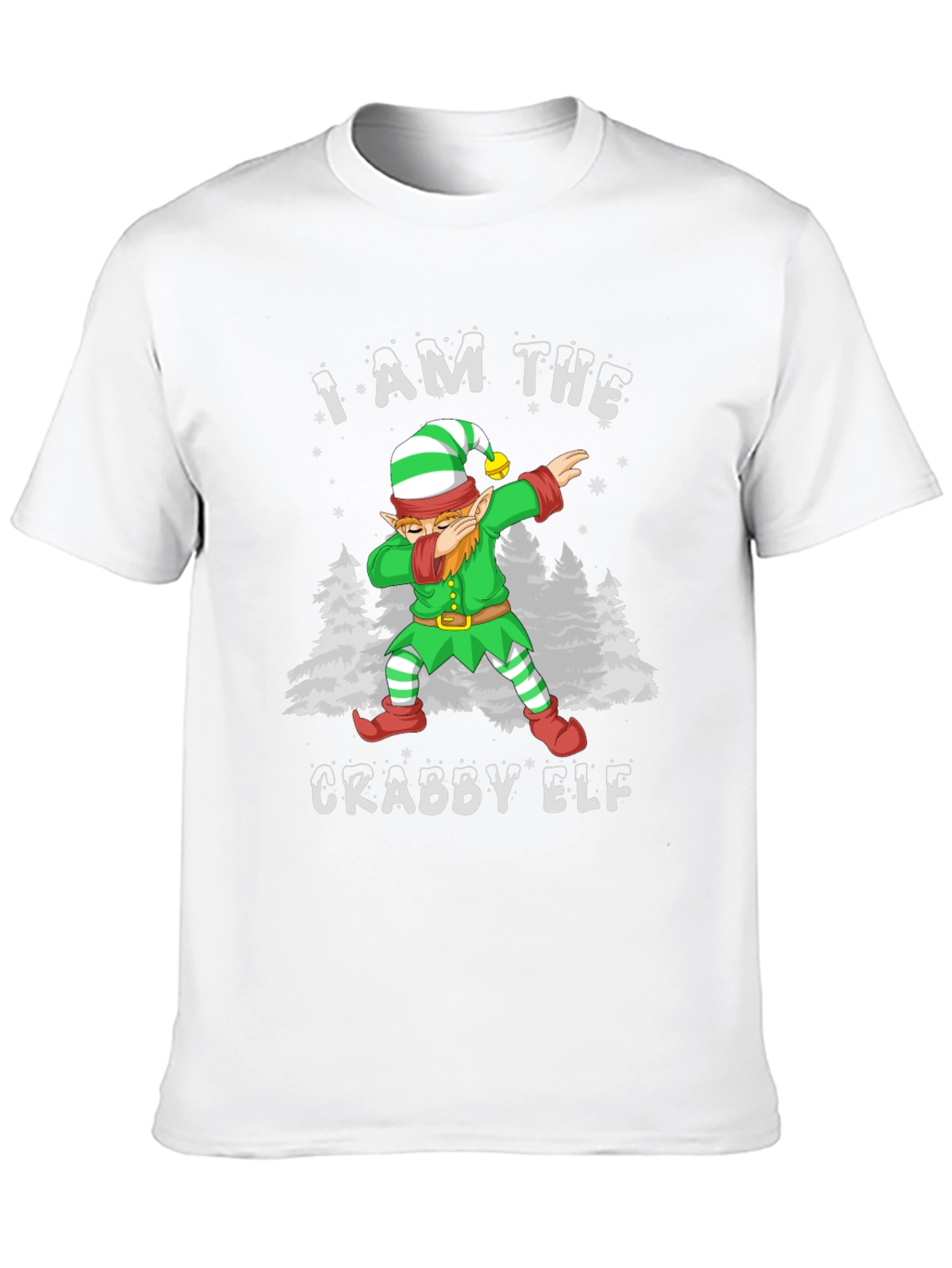 Crabby Elf Dabbing Graphic Tee