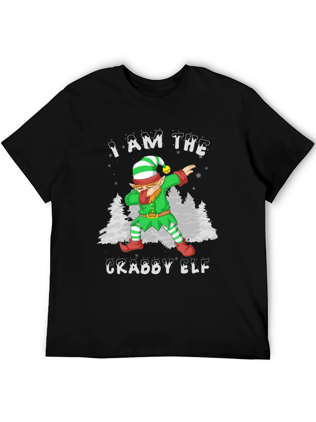 Crabby Elf Dabbing Graphic Tee