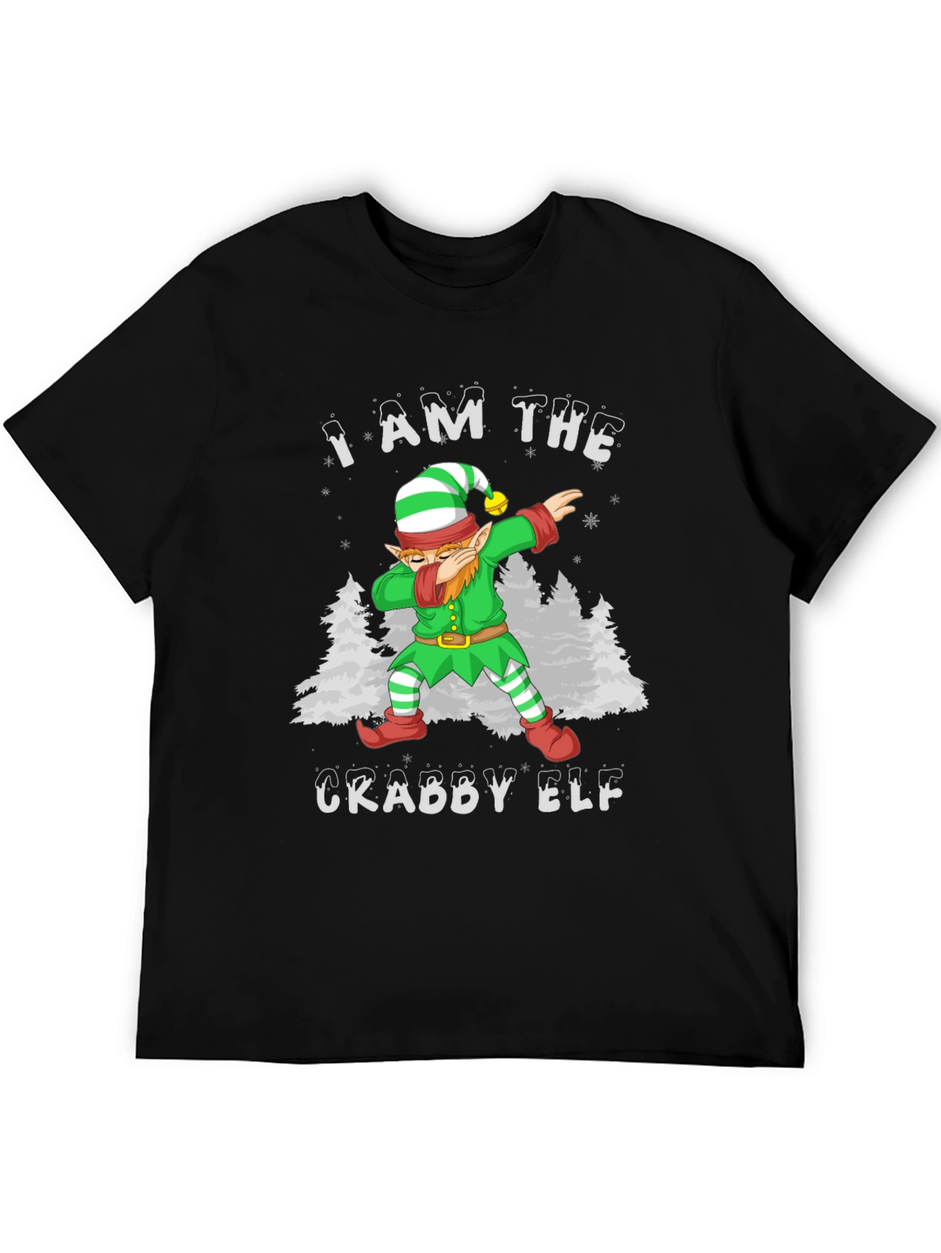 Crabby Elf Dabbing Graphic Tee