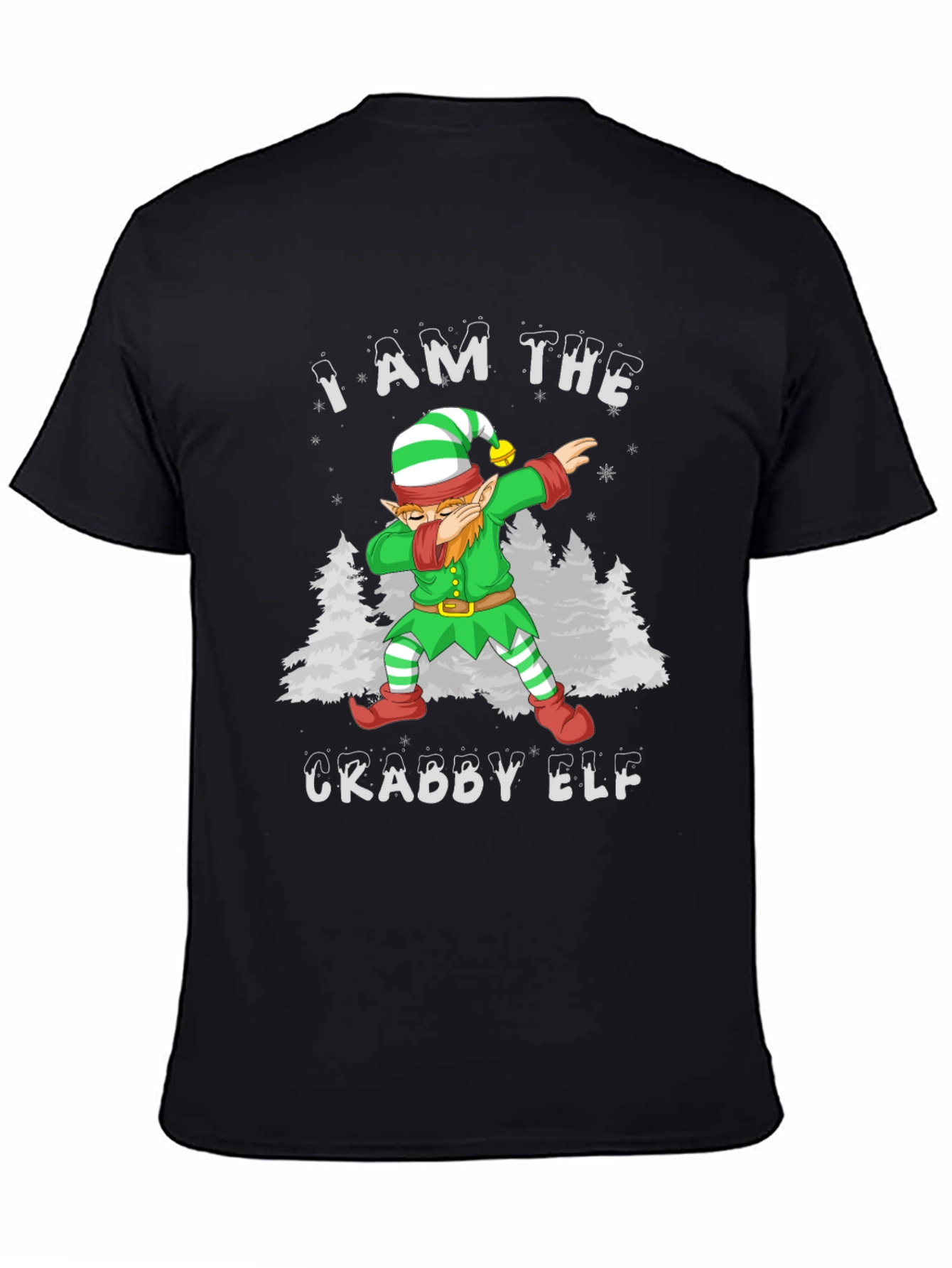 Crabby Elf Dabbing Graphic Tee