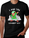 Crabby Elf Dabbing Graphic Tee