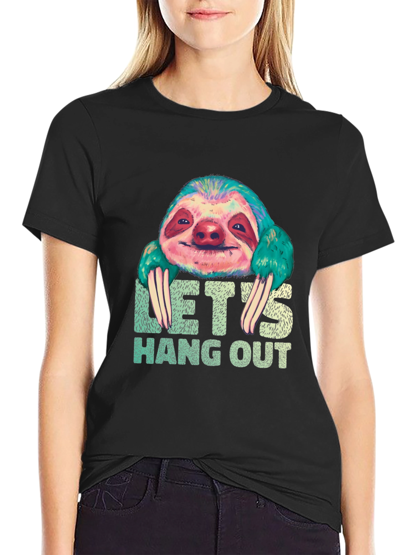 Sloth Hang Out Graphic Tee