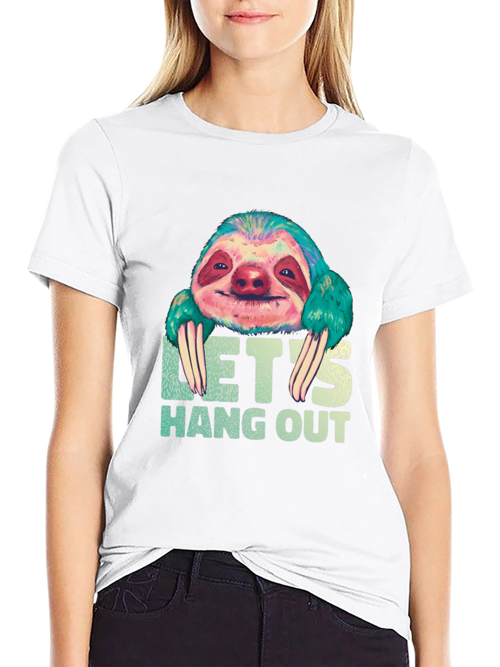 Sloth Hang Out Graphic Tee