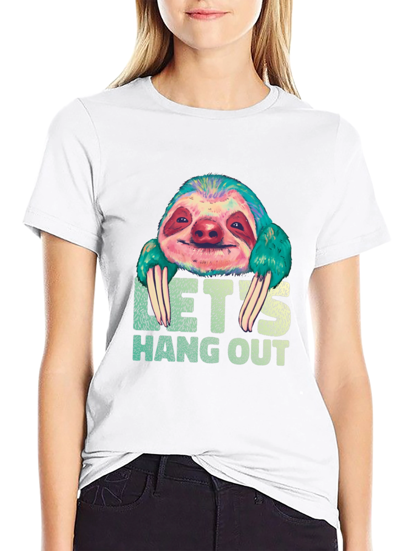 Sloth Hang Out Graphic Tee