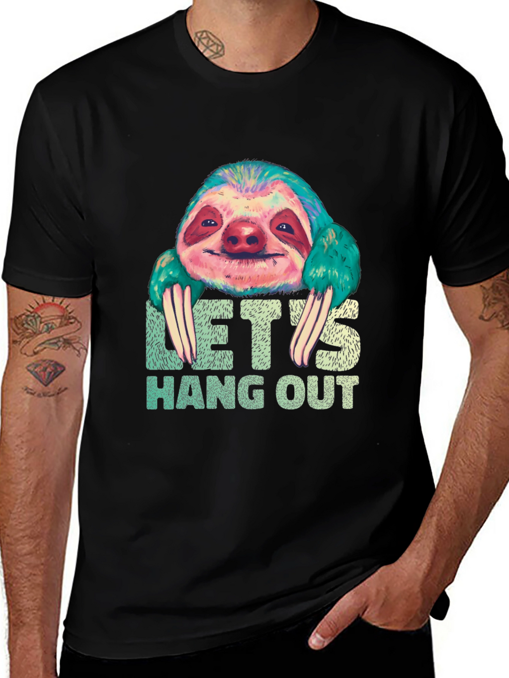 Sloth Hang Out Graphic Tee