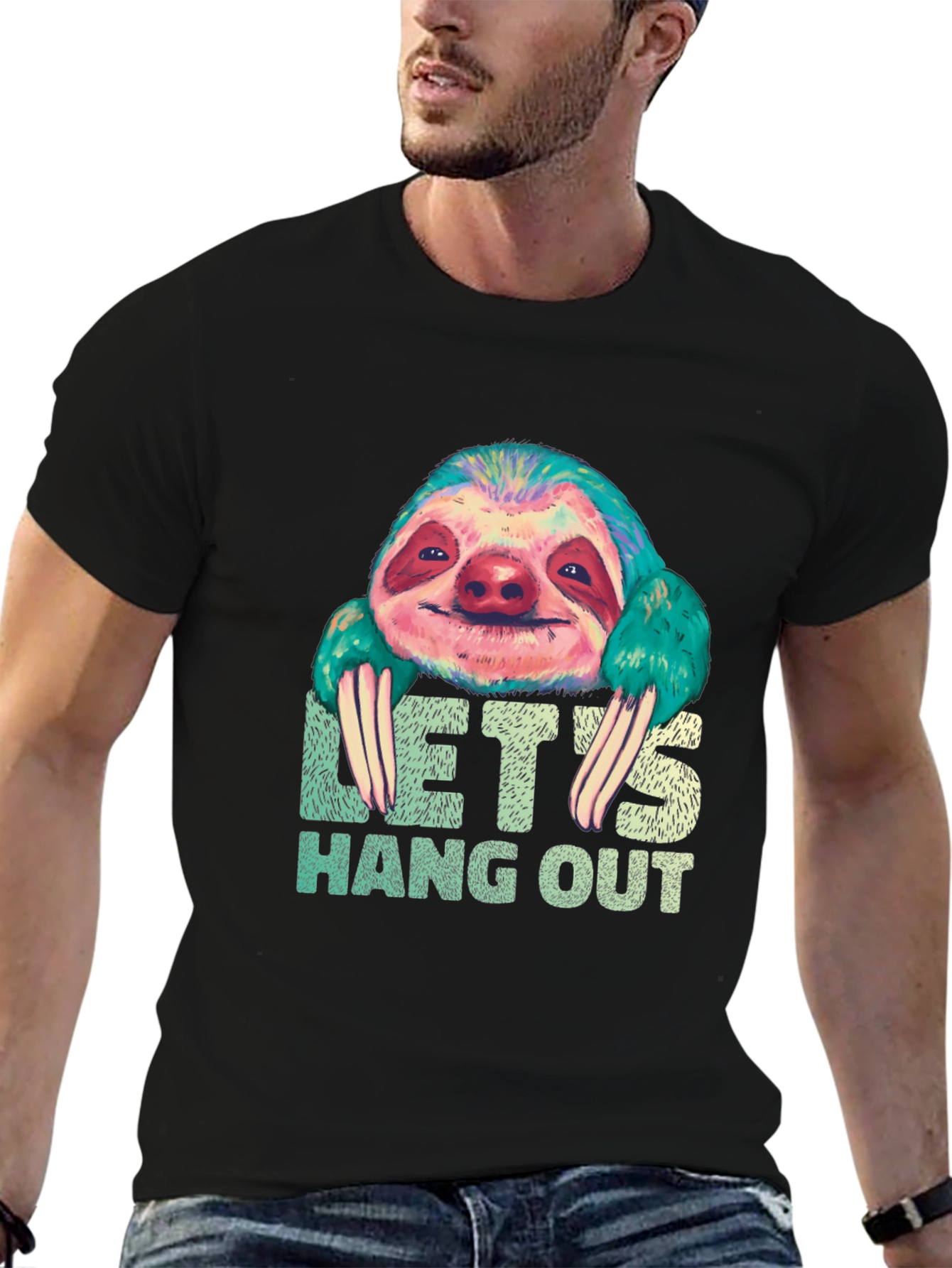 Sloth Hang Out Graphic Tee