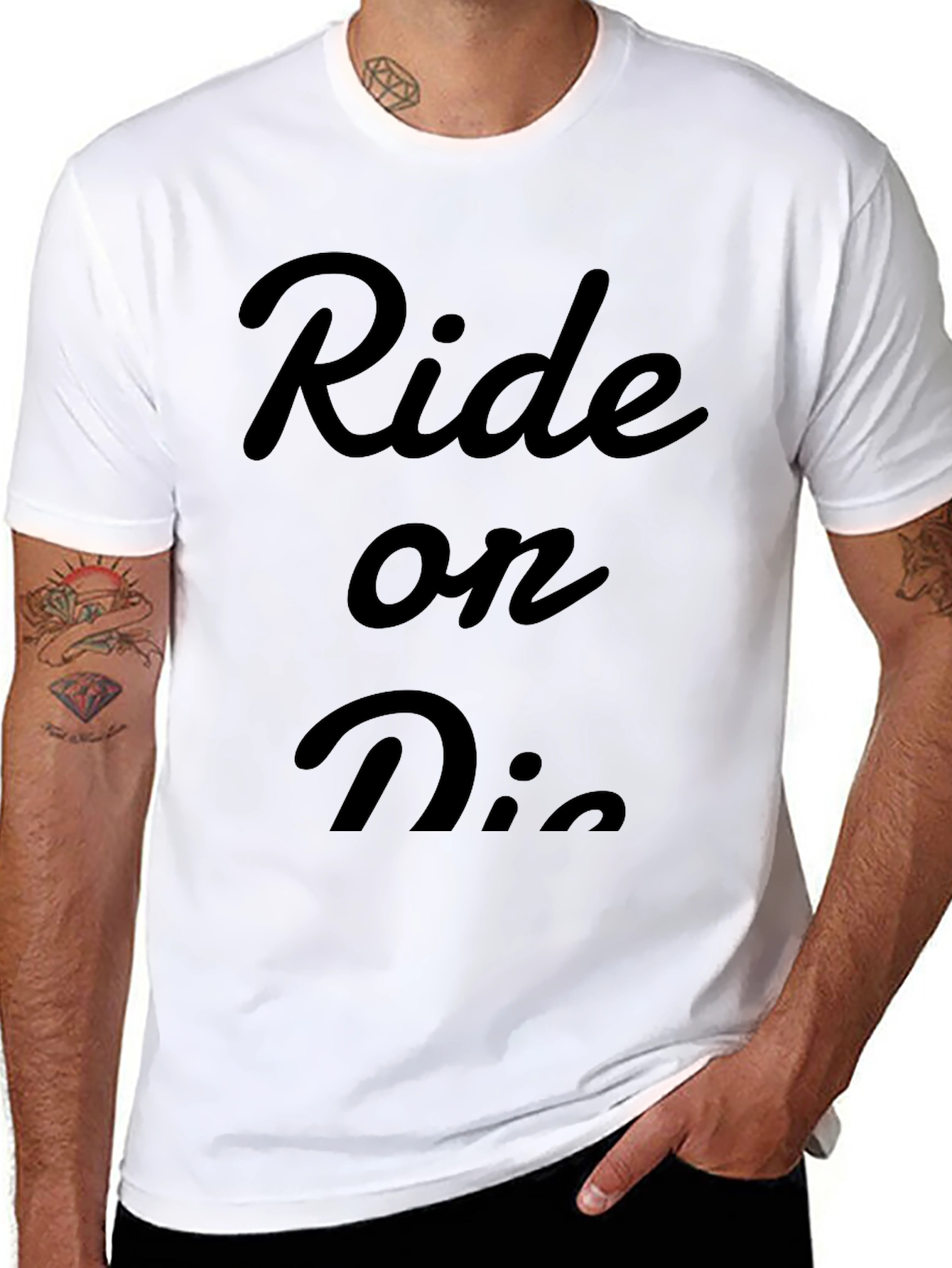 Ride or Die Graphic Tee - Black