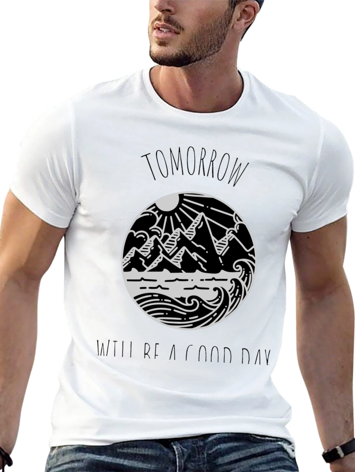 Tomorrow Will Be A Good Day Black Tee