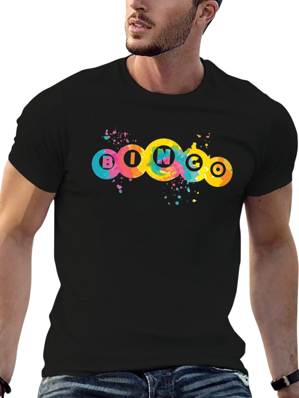 Colorful Bingo Graphic T-Shirt