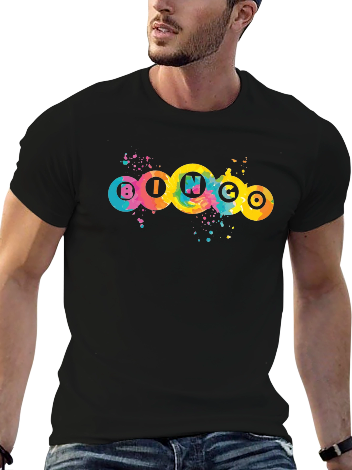 Colorful Bingo Graphic T-Shirt