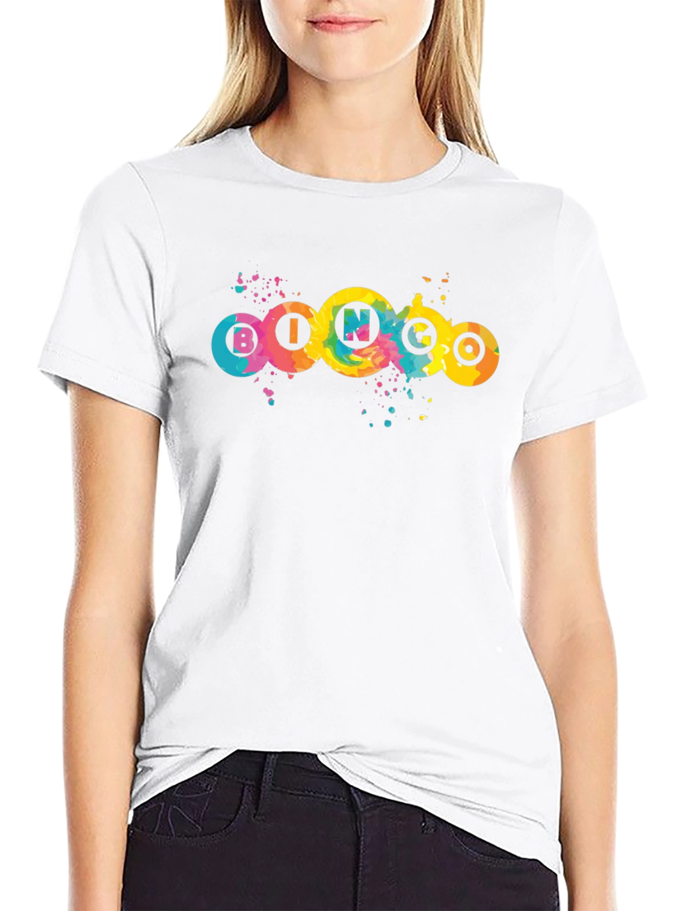 Colorful Bingo Graphic T-Shirt