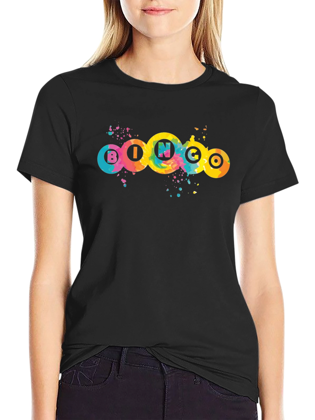 Colorful Bingo Graphic T-Shirt