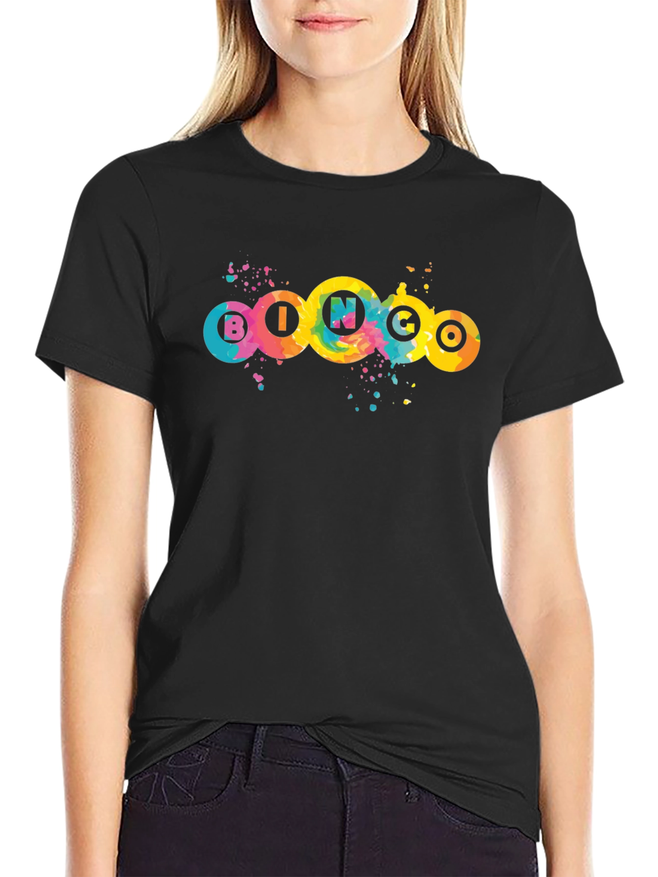 Colorful Bingo Graphic T-Shirt