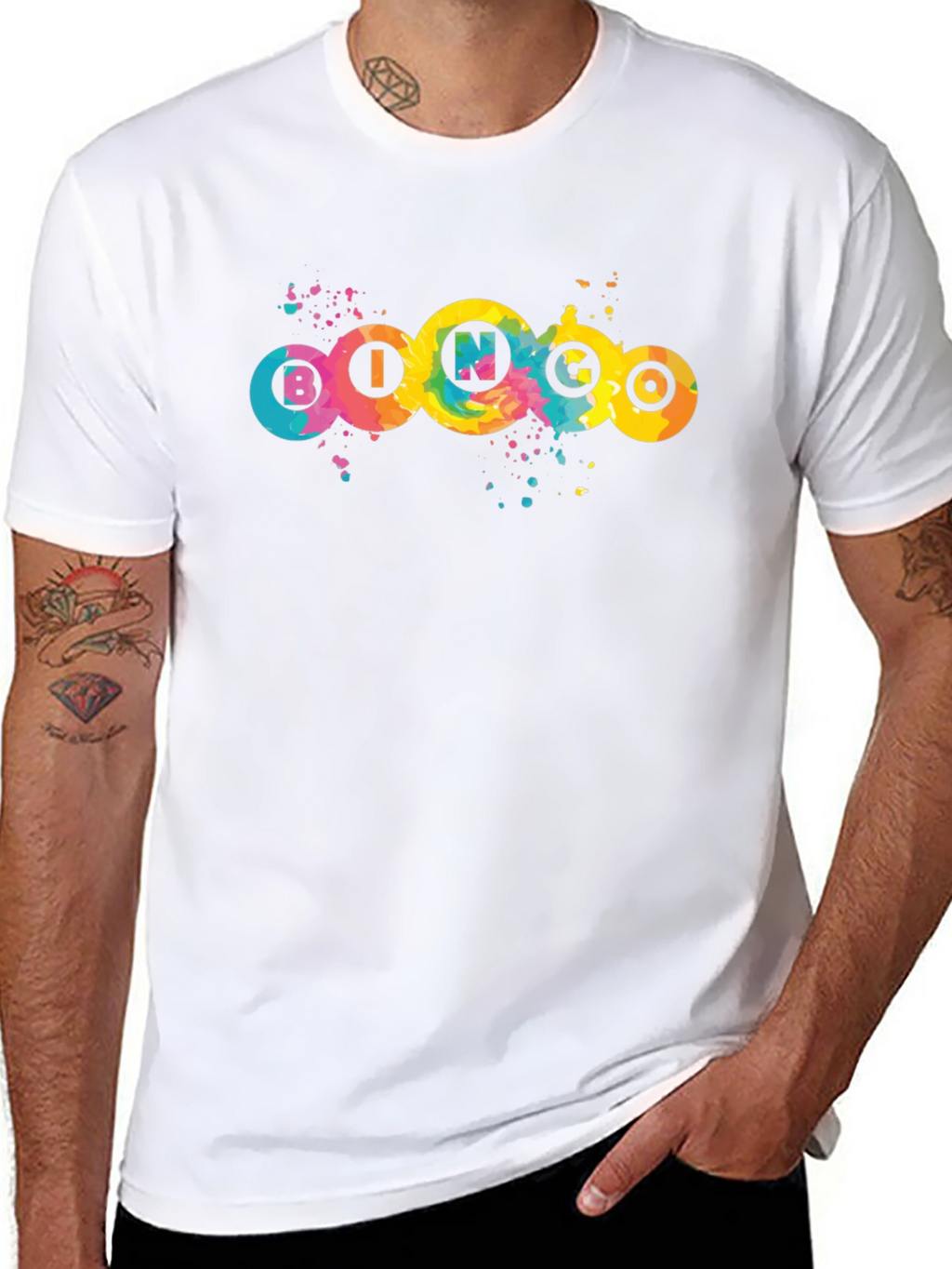 Colorful Bingo Graphic T-Shirt