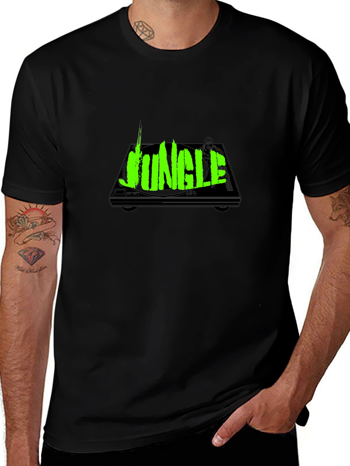 Jungle Music Black T-Shirt