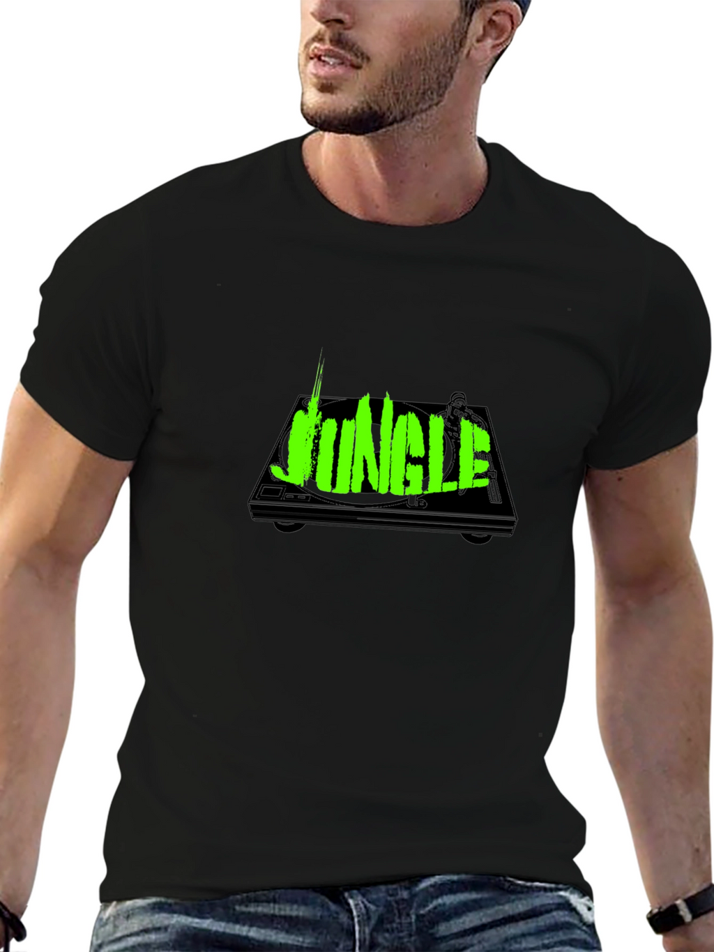 Jungle Music Black T-Shirt