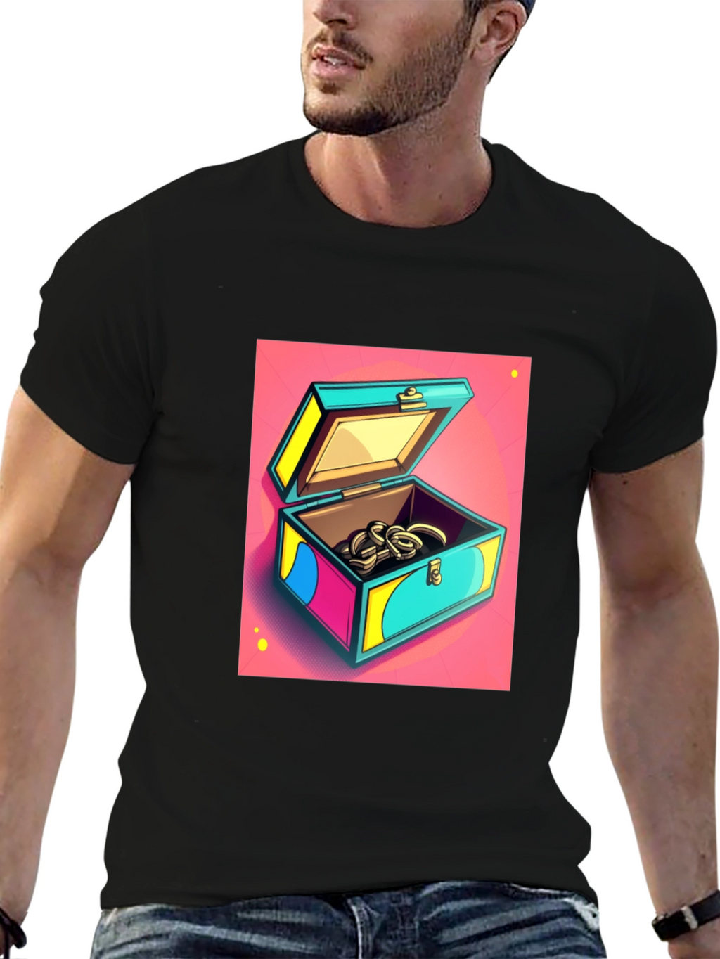 Pop Art Treasure Chest Graphic Tee