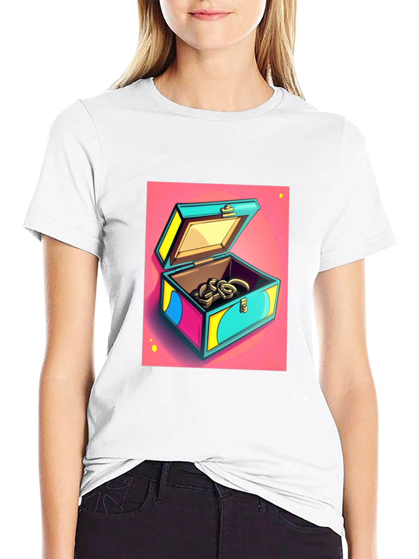 Pop Art Treasure Chest Graphic Tee