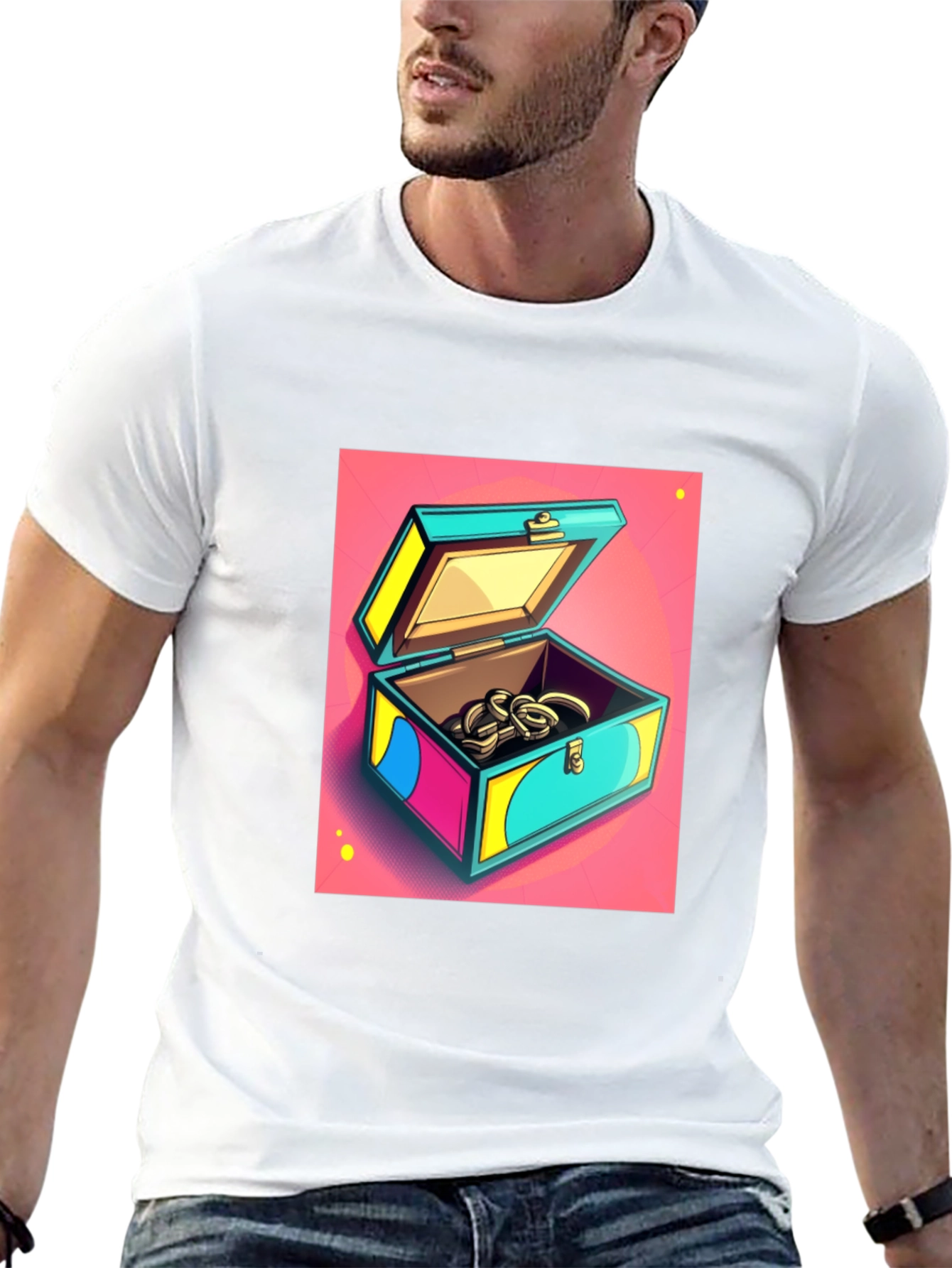 Pop Art Treasure Chest Graphic Tee