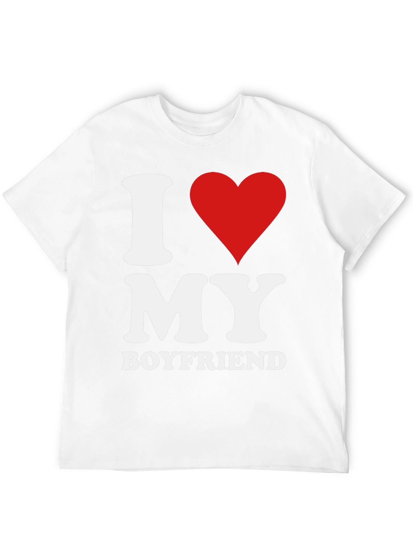 I Love My Boyfriend Black T-Shirt