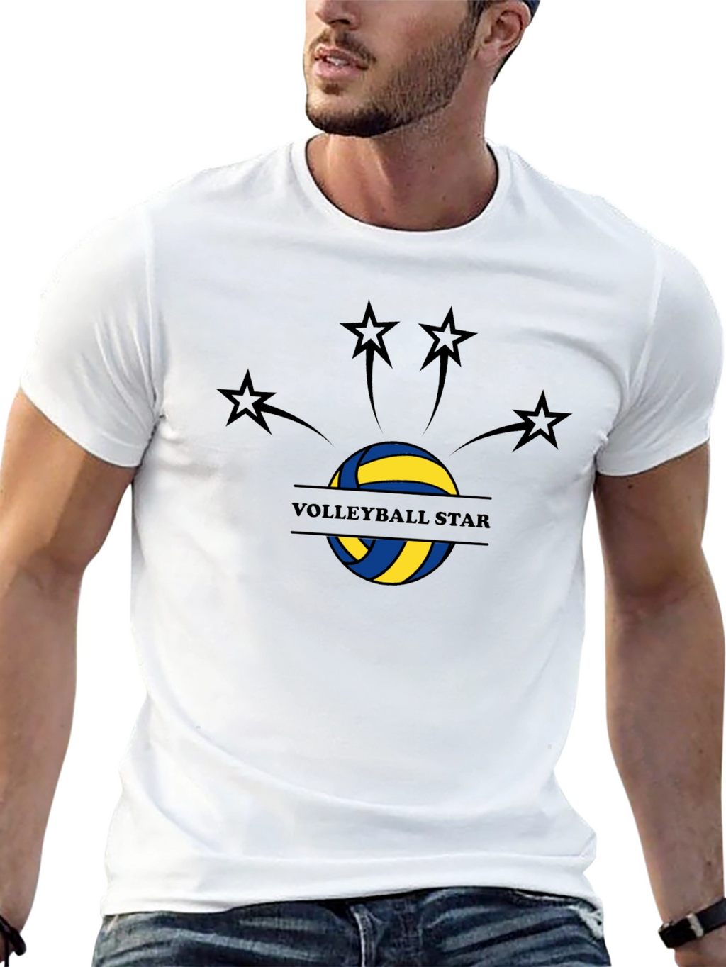 Volleyball Star Graphic T-Shirt