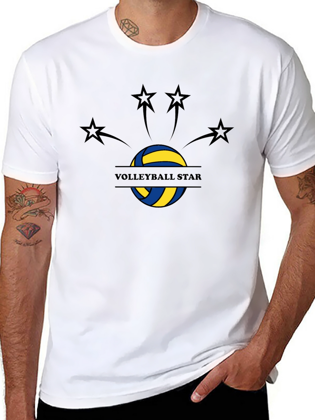 Volleyball Star Graphic T-Shirt