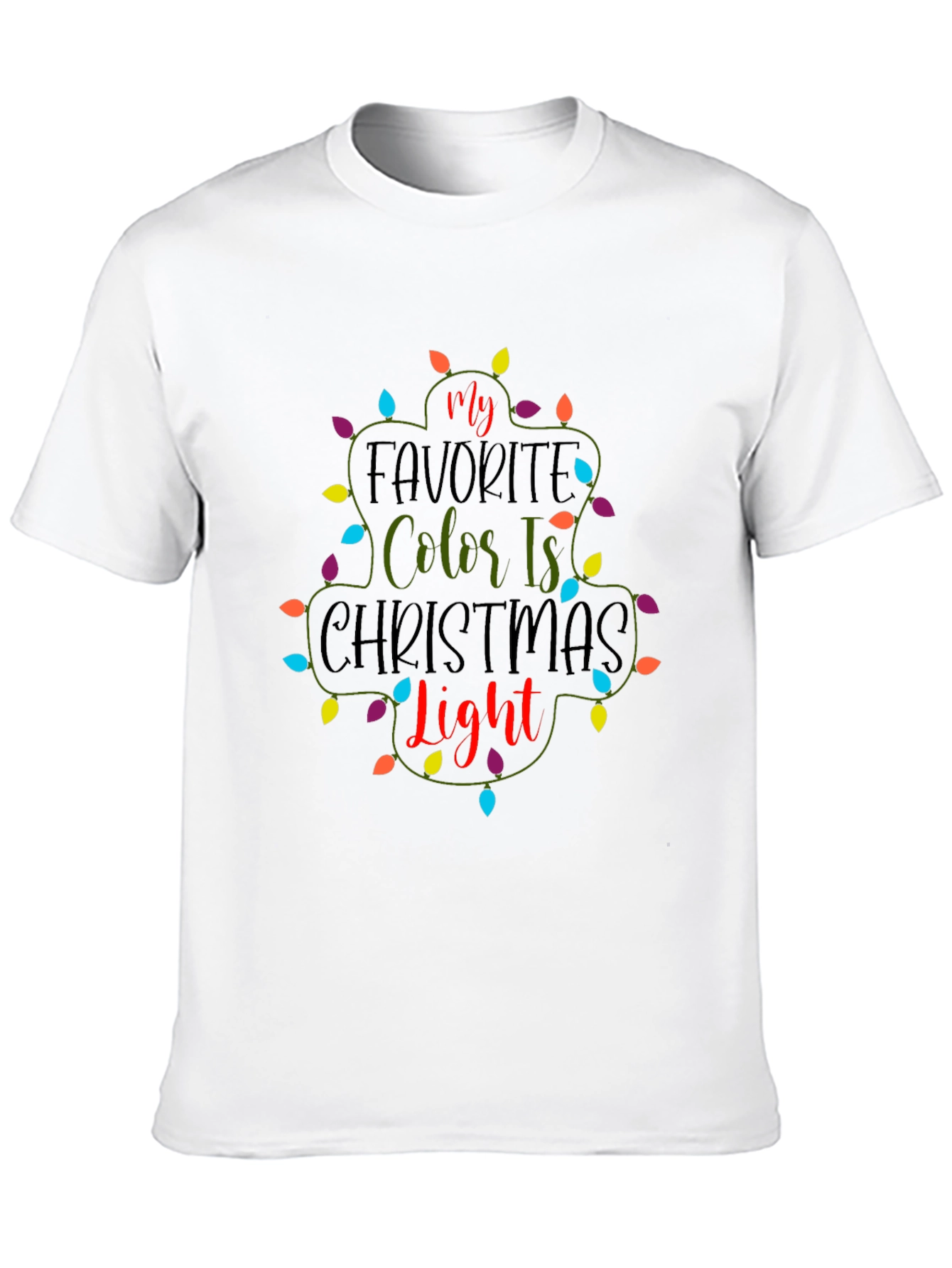 Christmas Light T-Shirt Festive Holiday Tee