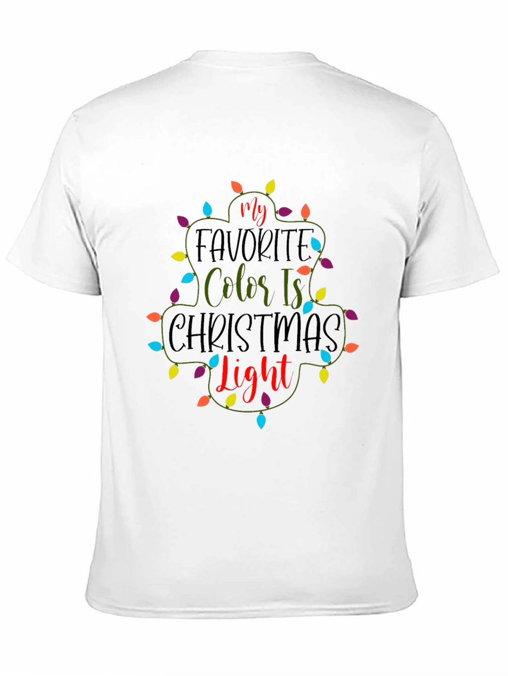Christmas Light T-Shirt Festive Holiday Tee