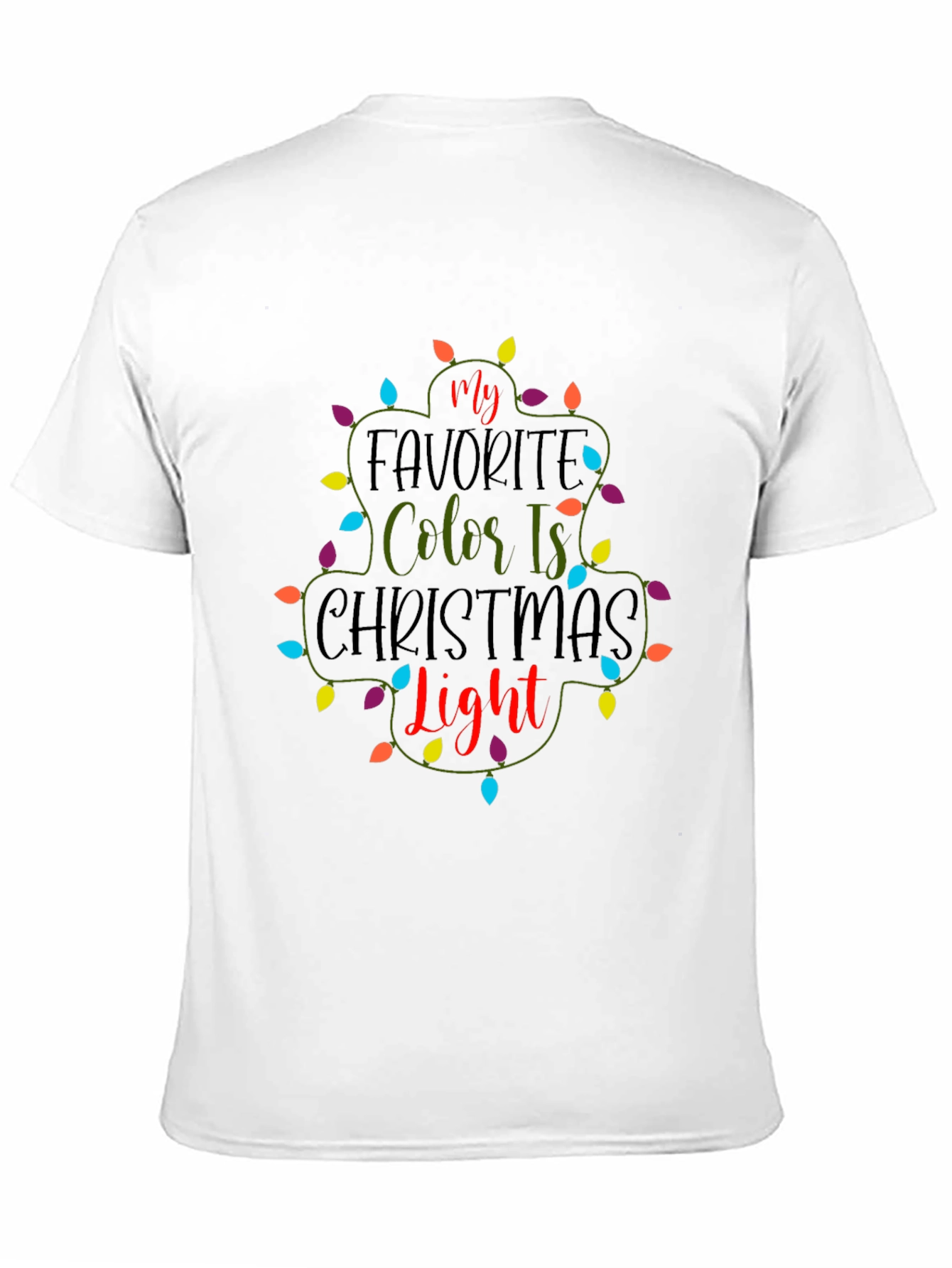 Christmas Light T-Shirt Festive Holiday Tee