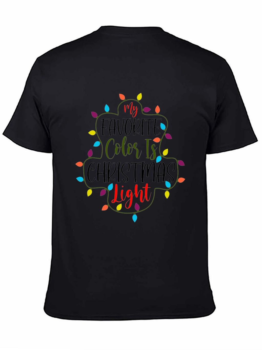 Christmas Light T-Shirt Festive Holiday Tee