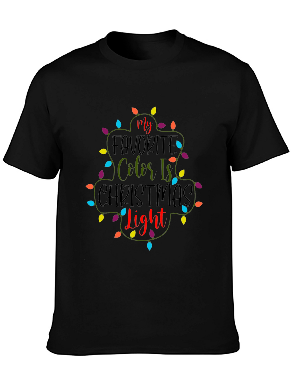 Christmas Light T-Shirt Festive Holiday Tee