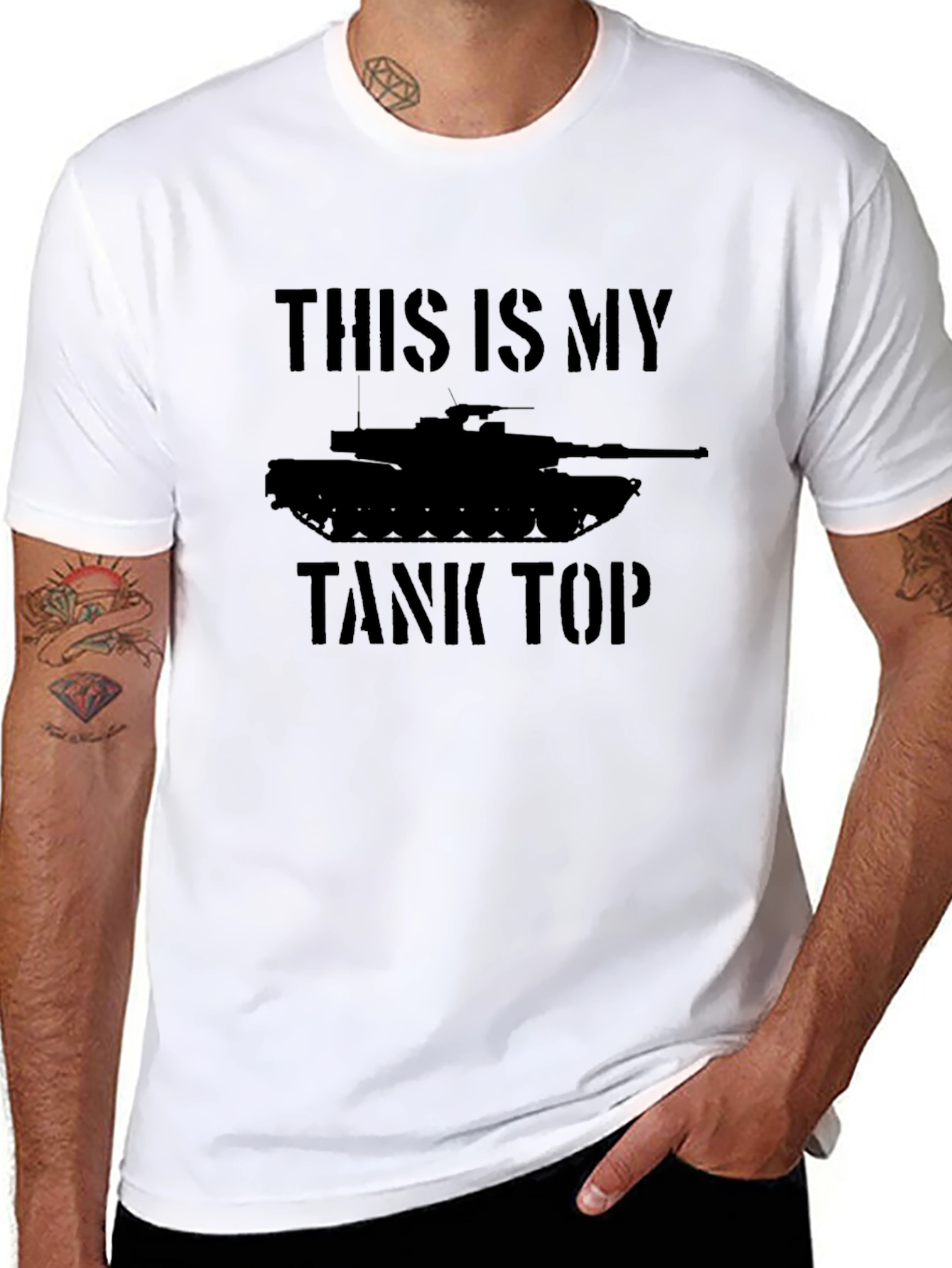 This Is My Tank Top Novelty Graphic T-Shirt