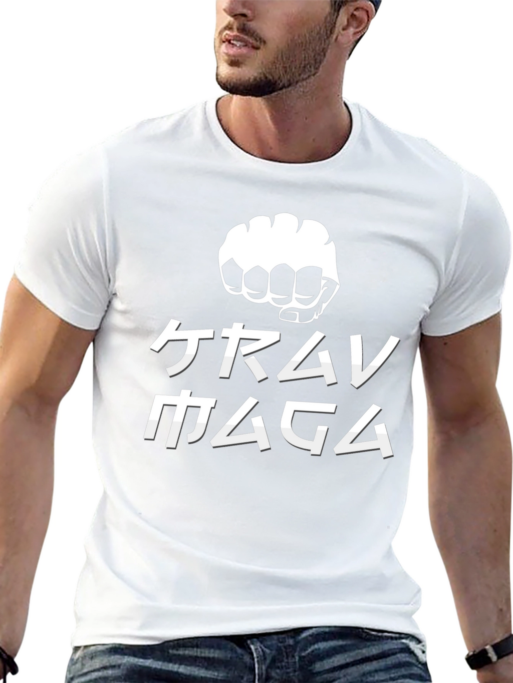 Krav Maga Fist Graphic Black T-Shirt
